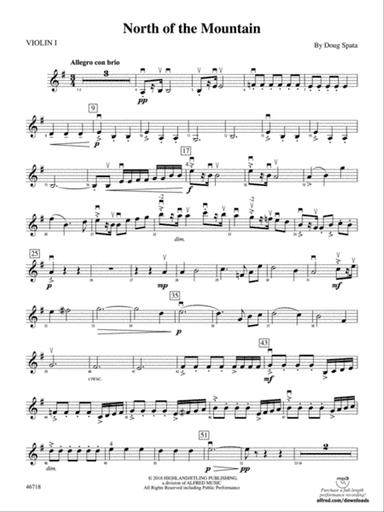 North of the Mountain: 1st Violin