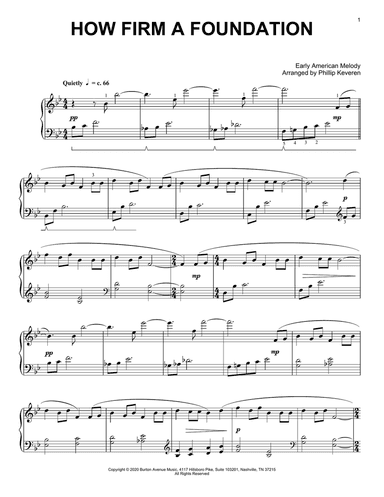 How Firm A Foundation (arr. Phillip Keveren)