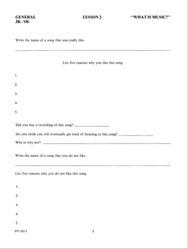 Musitraks Jr/Sr - Student Workbook