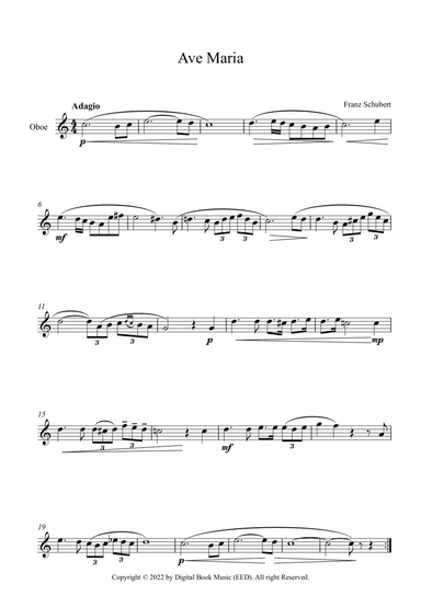 Ave Maria - Franz Schubert (Oboe)