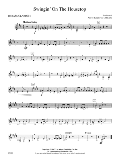 Swingin' on the Housetop: B-flat Bass Clarinet