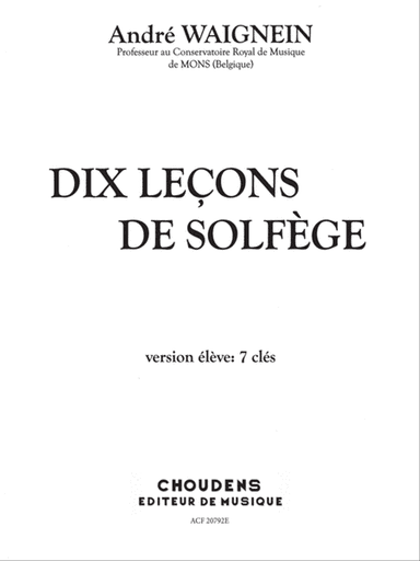 Dix Lecons De Solfege