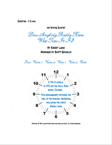 Does Anybody Really Know What Time It Is?