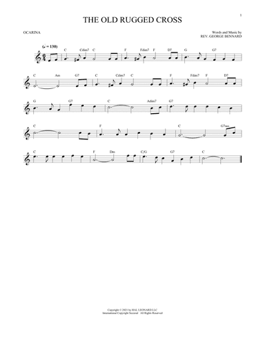The Old Rugged Cross (arr. Cris Gale)