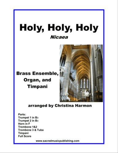 Holy, Holy, Holy - Brass Ensemble, Timpani, and Organ