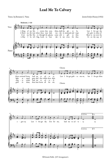 Lead Me To Calvary
