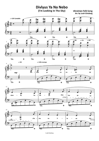 Divlyus Ya Na Nebo (Ukrainian Folk Song)