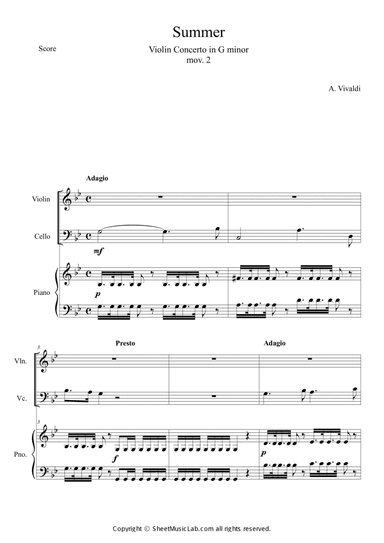 The Four Seasons: Summer 2nd Movement