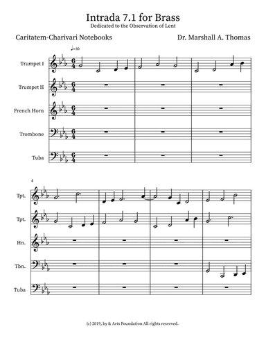 Intrada 7.1 for Brass