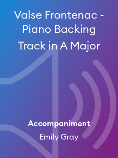 Valse Frontenac - Piano Backing Track in A Major
