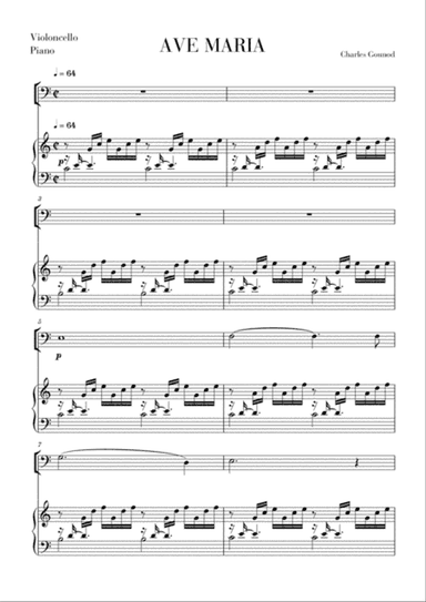 Ave Maria for Cello