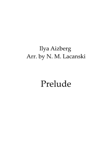 Prelude