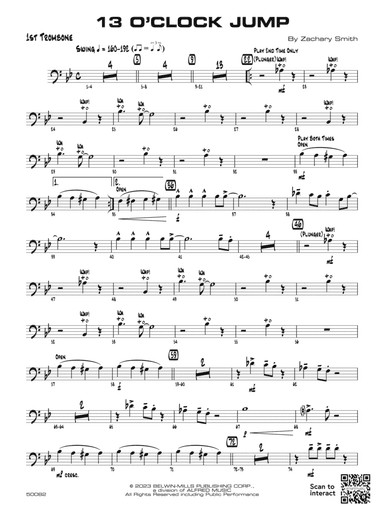 13 O'Clock Jump: 1st Trombone
