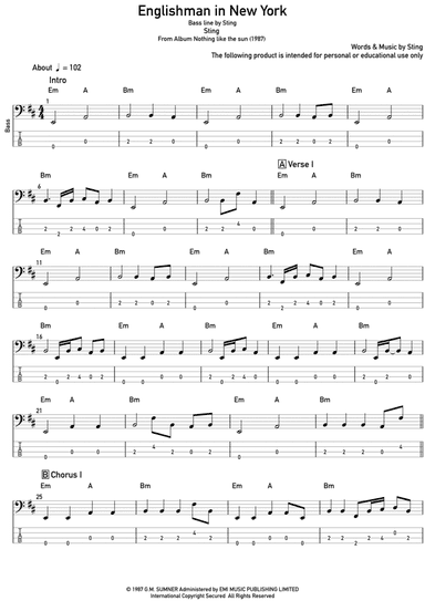 Englishman In New York