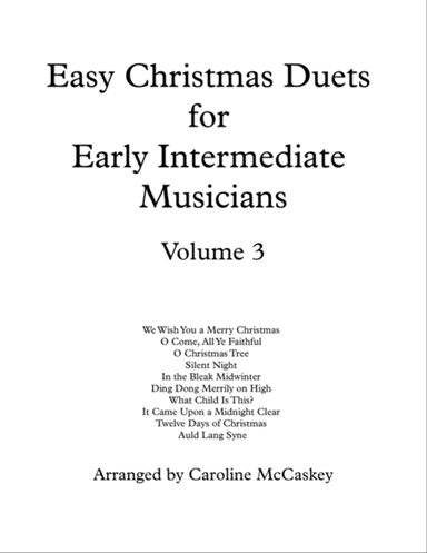 Easy Christmas Duets for Early Intermediate Viola Duet Volume 3