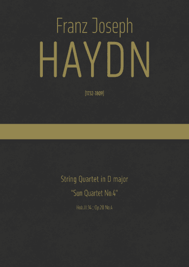 Haydn - String Quartet in D major, Hob.III:34 ; Op.20 No.4 · "Sun Quartet No.4"