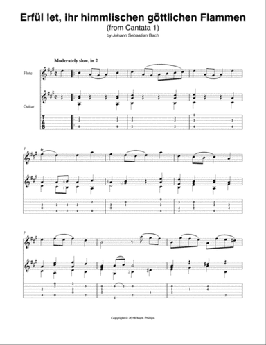 Erfüllet, ihr himmlischen göttlichen Flammen (Excerpt)