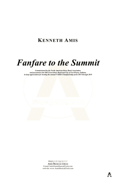 Fanfare to the Summit - CONDUCTOR'S SCORE ONLY