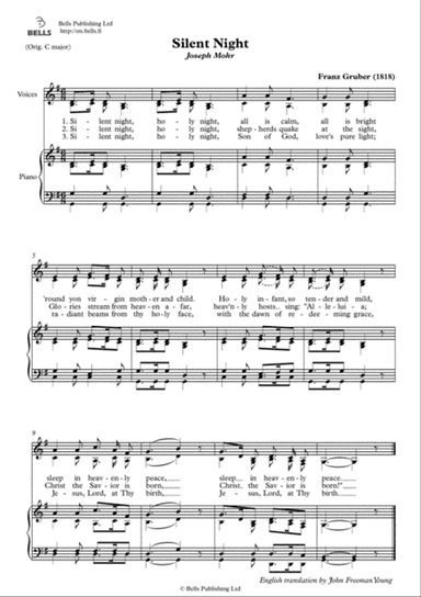 Silent night, holy night (Duet) (G Major)