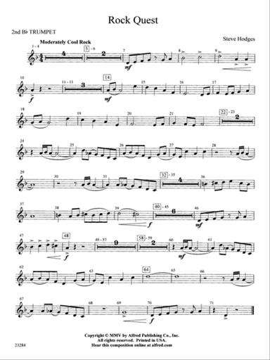 Rock Quest: 2nd B-flat Trumpet