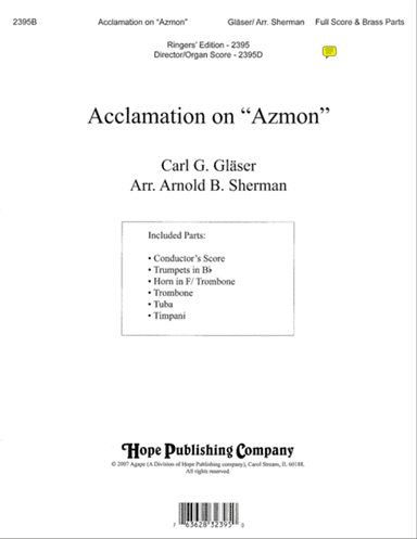 Acclamation on "Azmon"