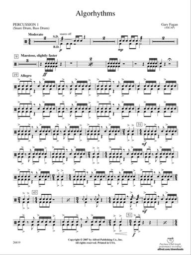 Algorhythms: 1st Percussion