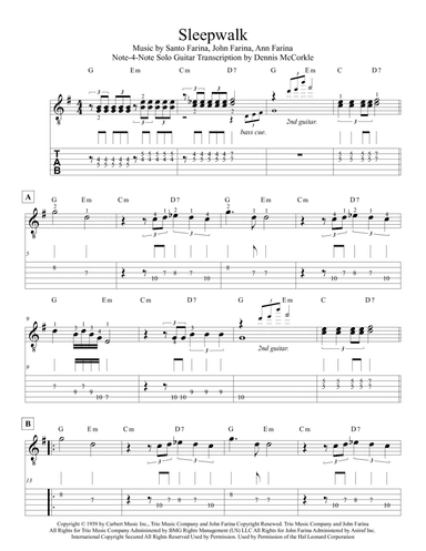 Sleepwalk (instrumental Version)