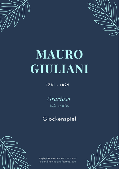 Gracioso Op 51 n2 (Mauro Giuliani) for Glockenspiel