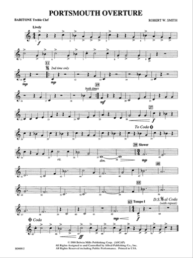 Portsmouth Overture: Baritone T.C.