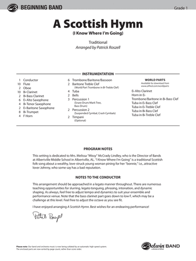 A Scottish Hymn: Score