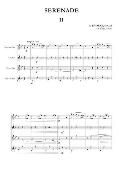 Waltz from Serenade Op. 22 for Saxophone Quartet