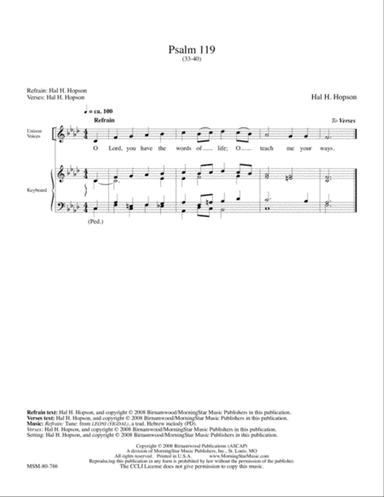 Psalm 119:33-40 (Downloadable)