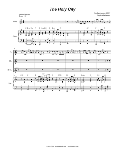 The Holy City (for Strings, Woodwinds and Piano)