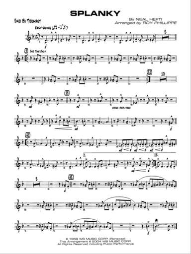 Splanky: 2nd B-flat Trumpet