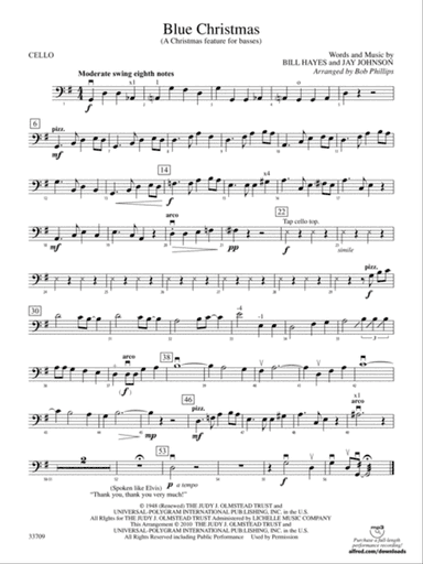 Blue Christmas: Cello