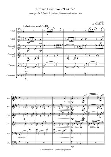 Flower Duet (arr. P Le Bas)