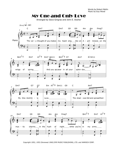 My One And Only Love