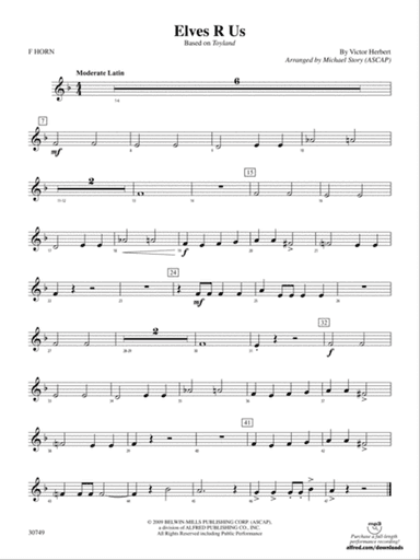 Elves R Us (Based on Toyland): 1st F Horn