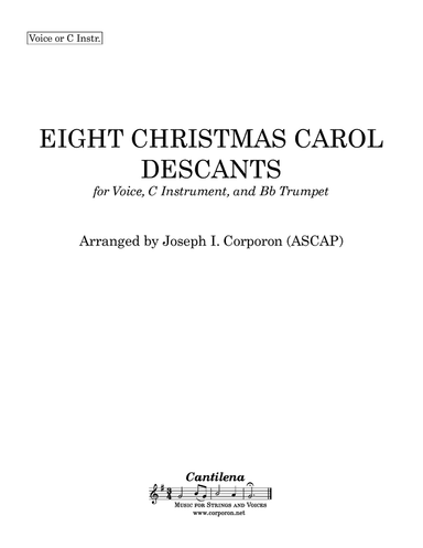 Eight Christmas Carol Descants