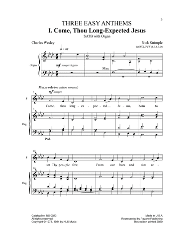 Come, Thou Long-Expected Jesus