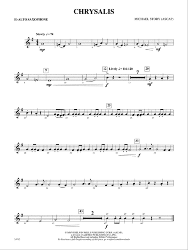 Chrysalis: E-flat Alto Saxophone