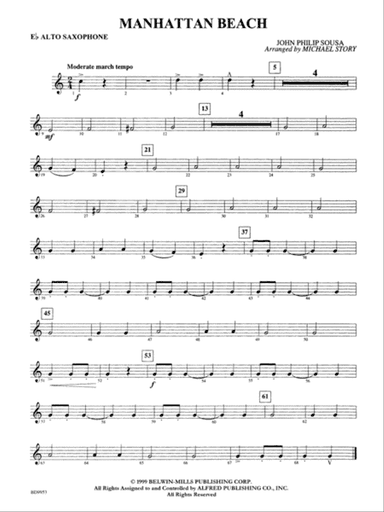 Manhattan Beach: E-flat Alto Saxophone