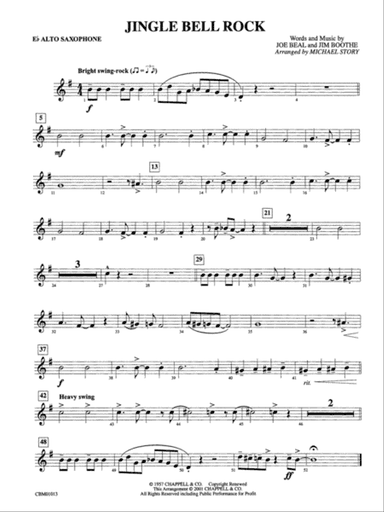 Jingle Bell Rock: E-flat Alto Saxophone