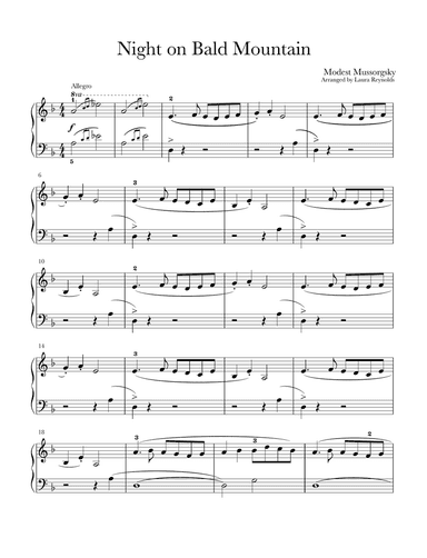 Night on Bald Mountain Easy Beginner