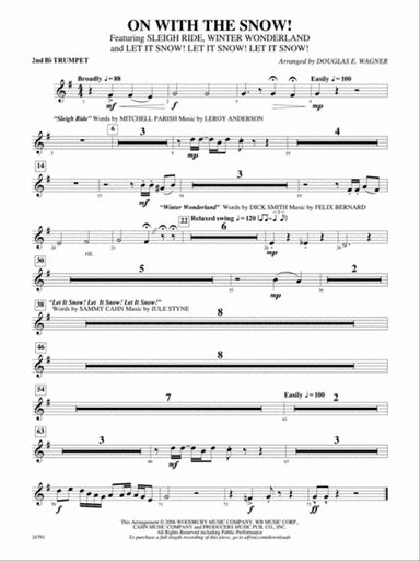 On with the Snow!: 2nd B-flat Trumpet