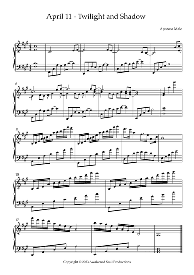 April 11 - Twilight and Shadow