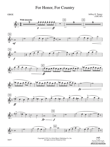 For Honor, For Country: Oboe