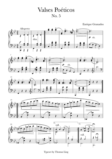 Valses Poéticos No. 5