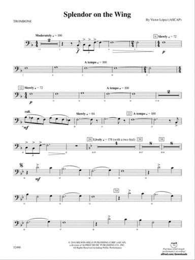 Splendor on the Wing: 1st Trombone
