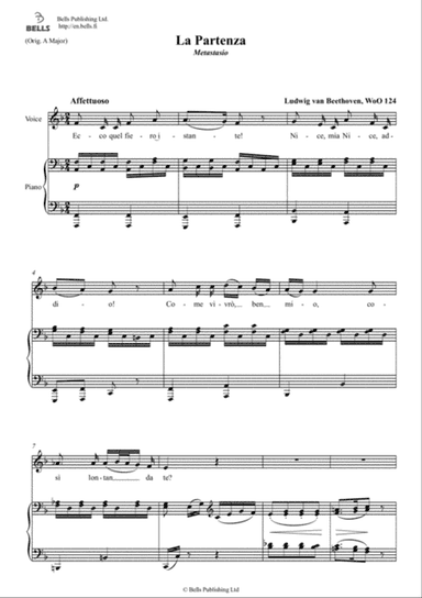 La Partenza, WoO 124 (F Major)